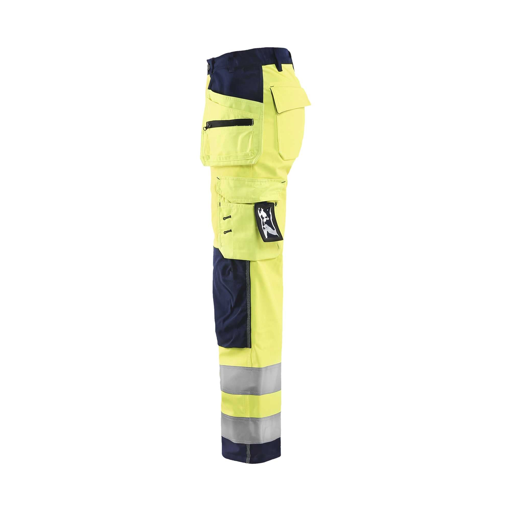 BLAKLADER 71672517 | Women's Hi Vis Softshell Trousers Hi Vis Reflective Work Trousers Women - Waterproof